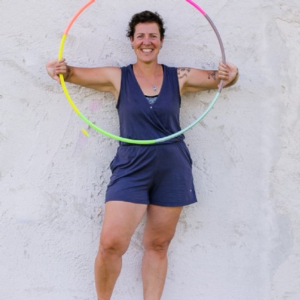 Anita in Smear-Position mit dem Sectional